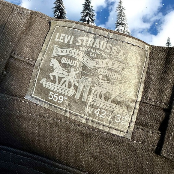 NWOT Levi Strauss ‘559’ Relaxed Straight Leg Men’s Jeans in Black Size W42 X L32 - Picture 8 of 13